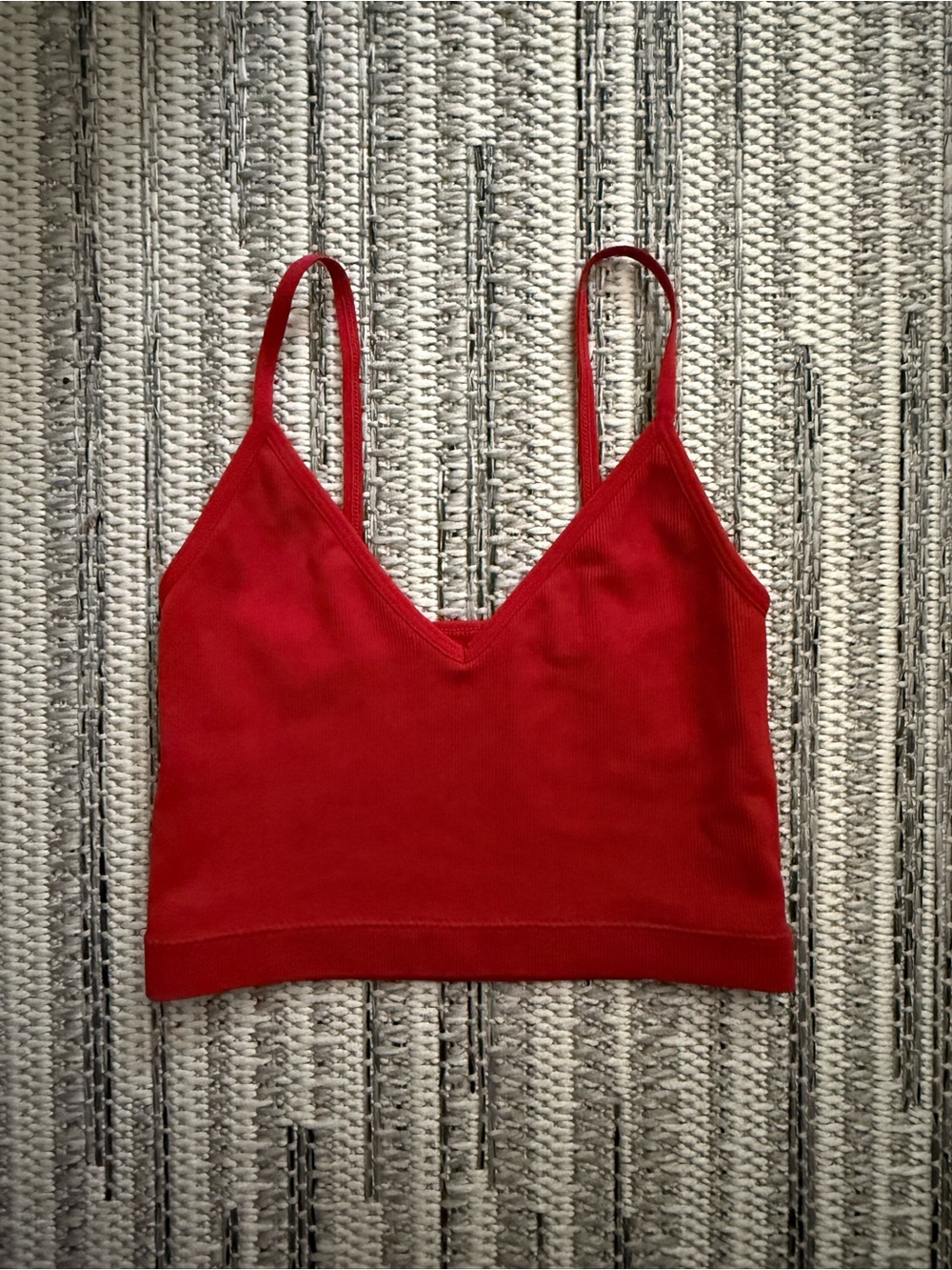 Garage Ribbed Seamless Crop Tank XS